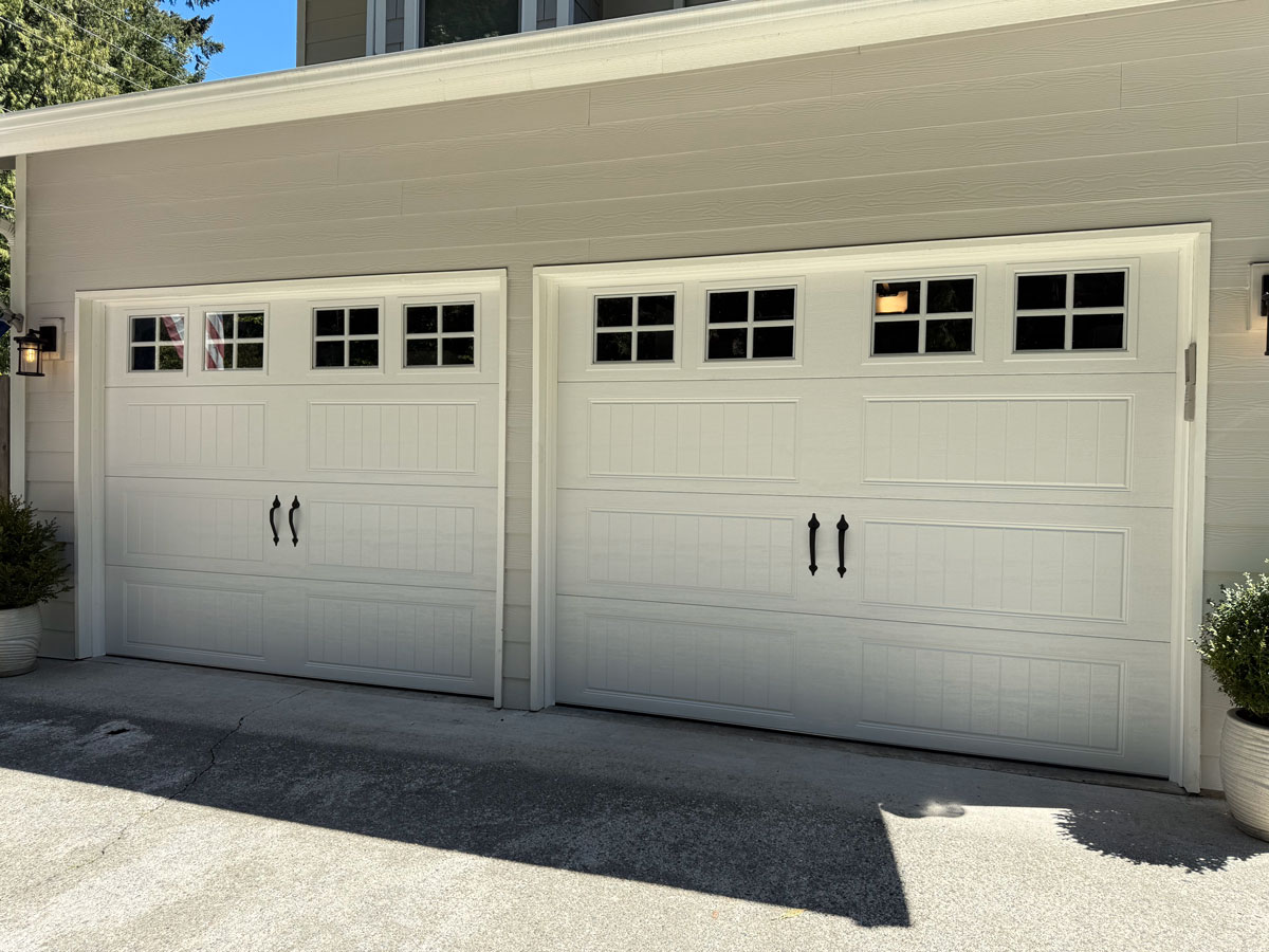 Residential Projects lsd after clopay 2 9 x 7 gd2lp gallery doors with glass lake tapps wa 1