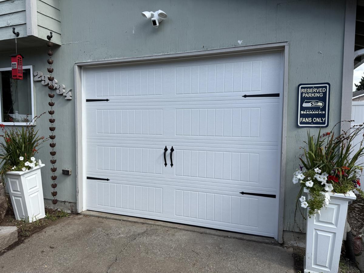 lsd after garage upgrade 9 x 7 wayne dalton 9100 carriage style deco hardware auburn wa