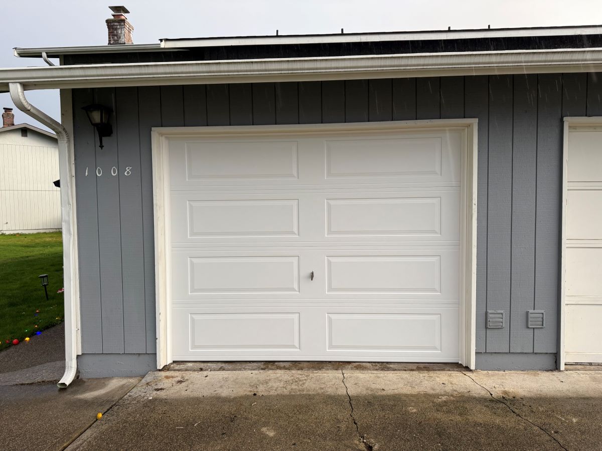after upgrade garage door hormann 9 x 7 3400 long panel puyallup wa