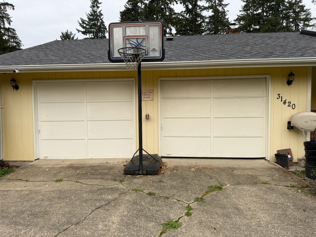 before garage door upgrade clopay 9 x 7 house doors glass deco hardware roy wa