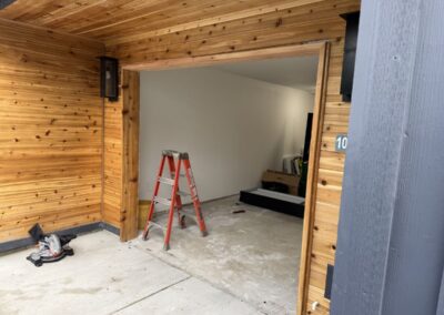 lsd new construction wayne dalton 8 x 7 8000 black with row of glass seattle wa