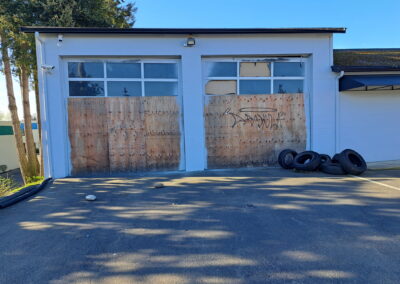 commercial doors hormann 254p with glass rolfs imports lakewood wa 1