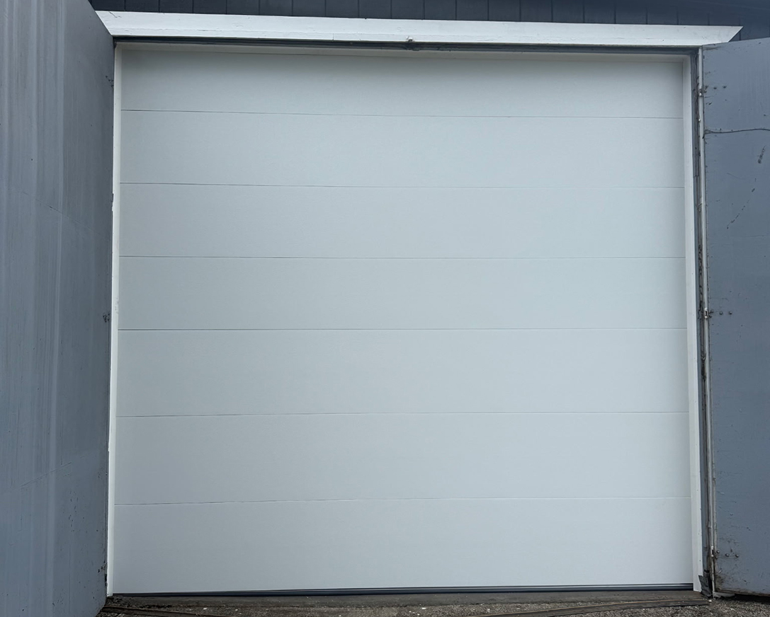 NEW after flush panel garage door upgrade hormann 3400 12 x 11 and 8 x7 tacoma wa