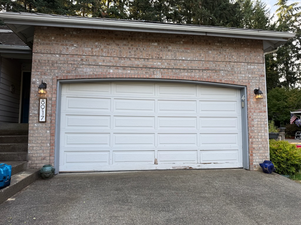 Residential Projects before garage door upgrade clopay 16 x 8 9133 long panel with glass puyallup wa