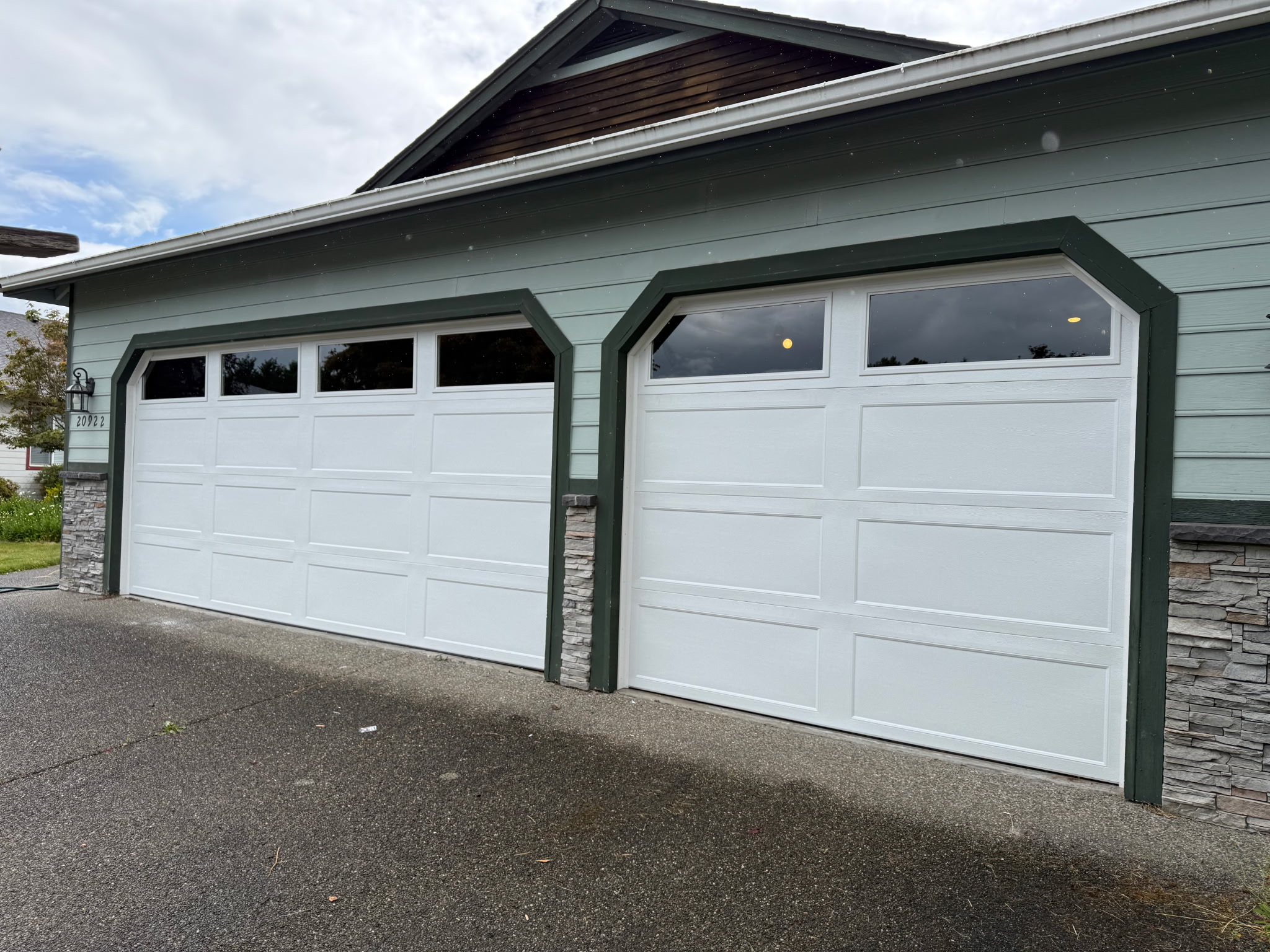 Residential Projects before upgraded garage door clopay bridgeport shaker style with glass graham wa