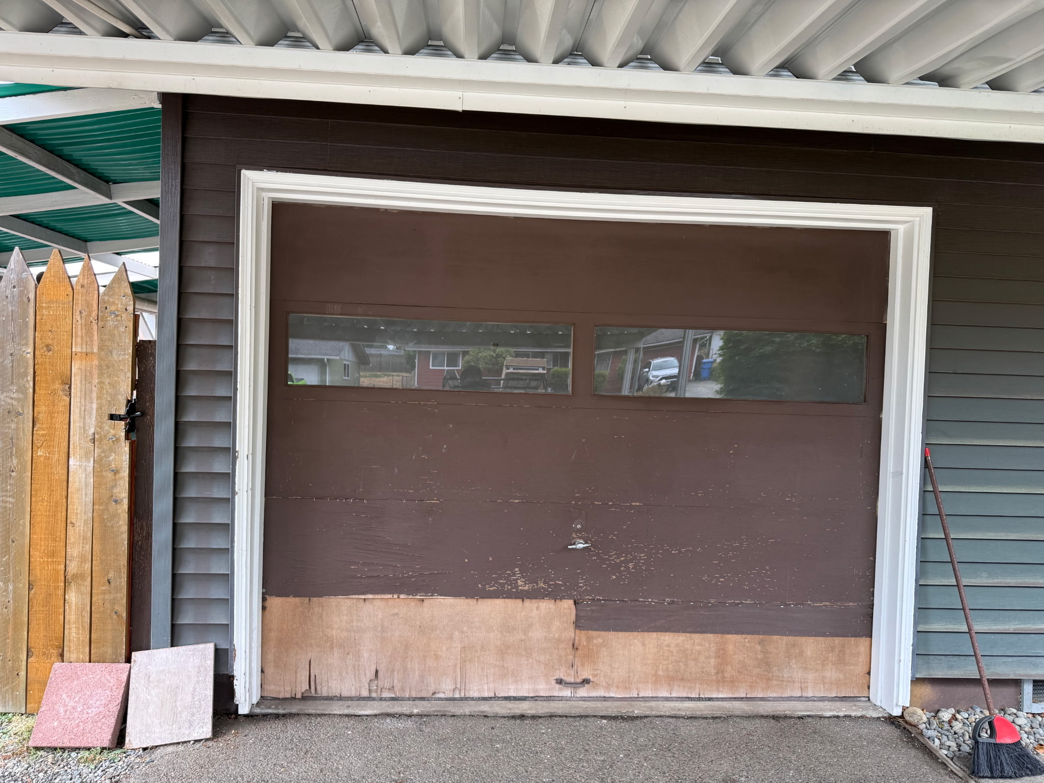 Residential Projects before garage door upgrade wayne dalton 9100 9 x 7 with glass olympia wa