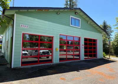 fire department commercial garage doors glass | fire door drop testing