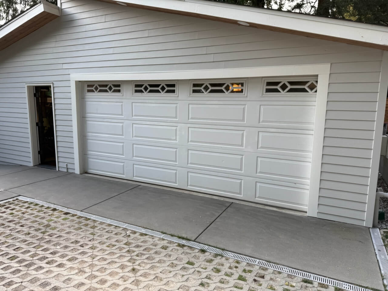 Residential Projects before beautiful garage door upgrade 16 x 7 clopay canyon ridge louver door gig harbor wa